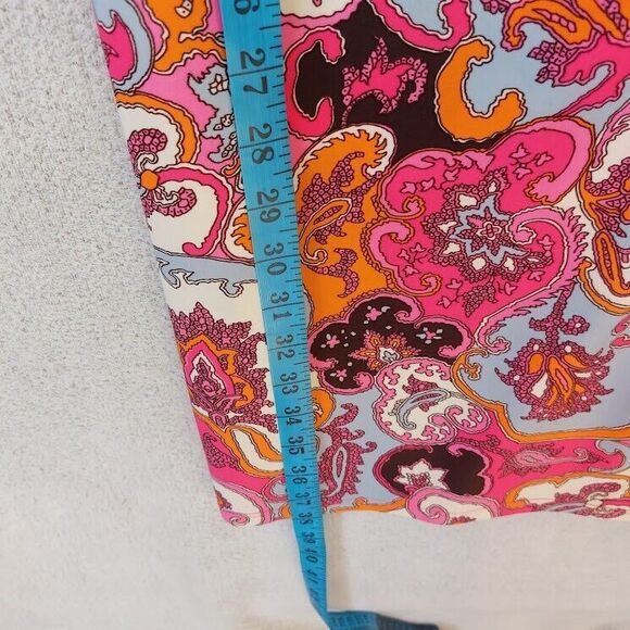 JUDE CONNALLY L/S Womens Small Jude Cloth Multi Colored Paisley Faux Wrap Dress - Picture 7 of 8